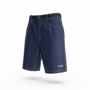 FUBU Nylon Shorts Mens 30 Blue Y2K Baggy Skate Surf Cargo Streetwear